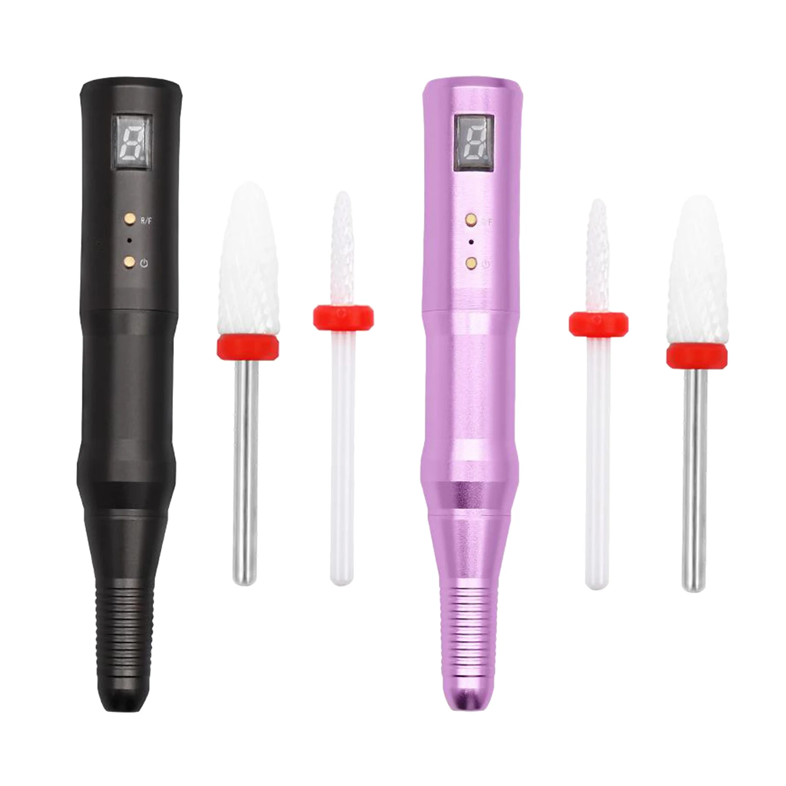 Portable Electric Nail Drill Set USB Manicure Pedicure Pen Polisher