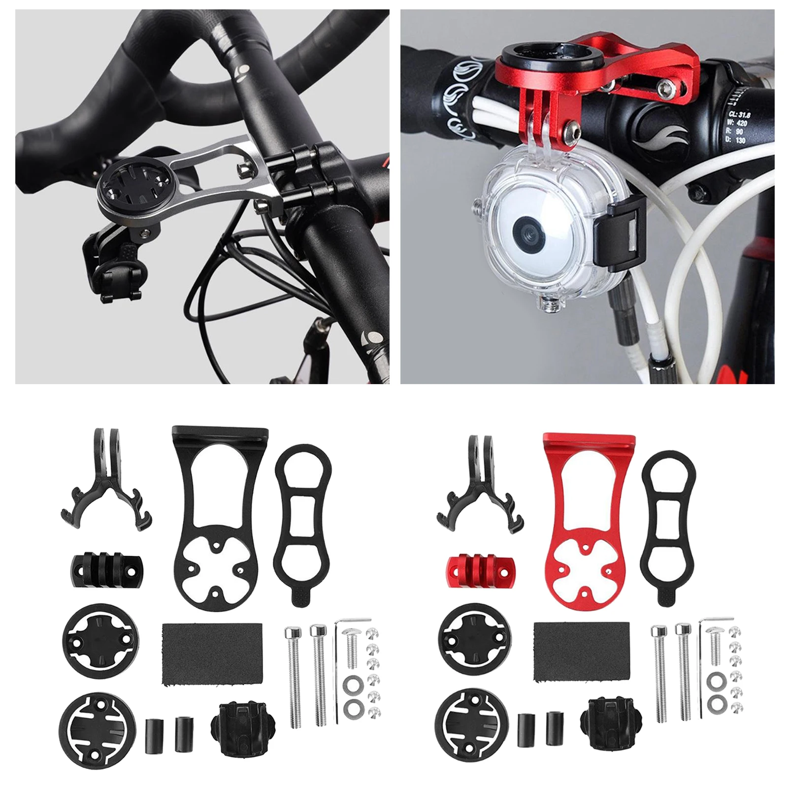 Cycling Bicycle Stem Handlebar Computer Mount GPS Bracket Fit for 