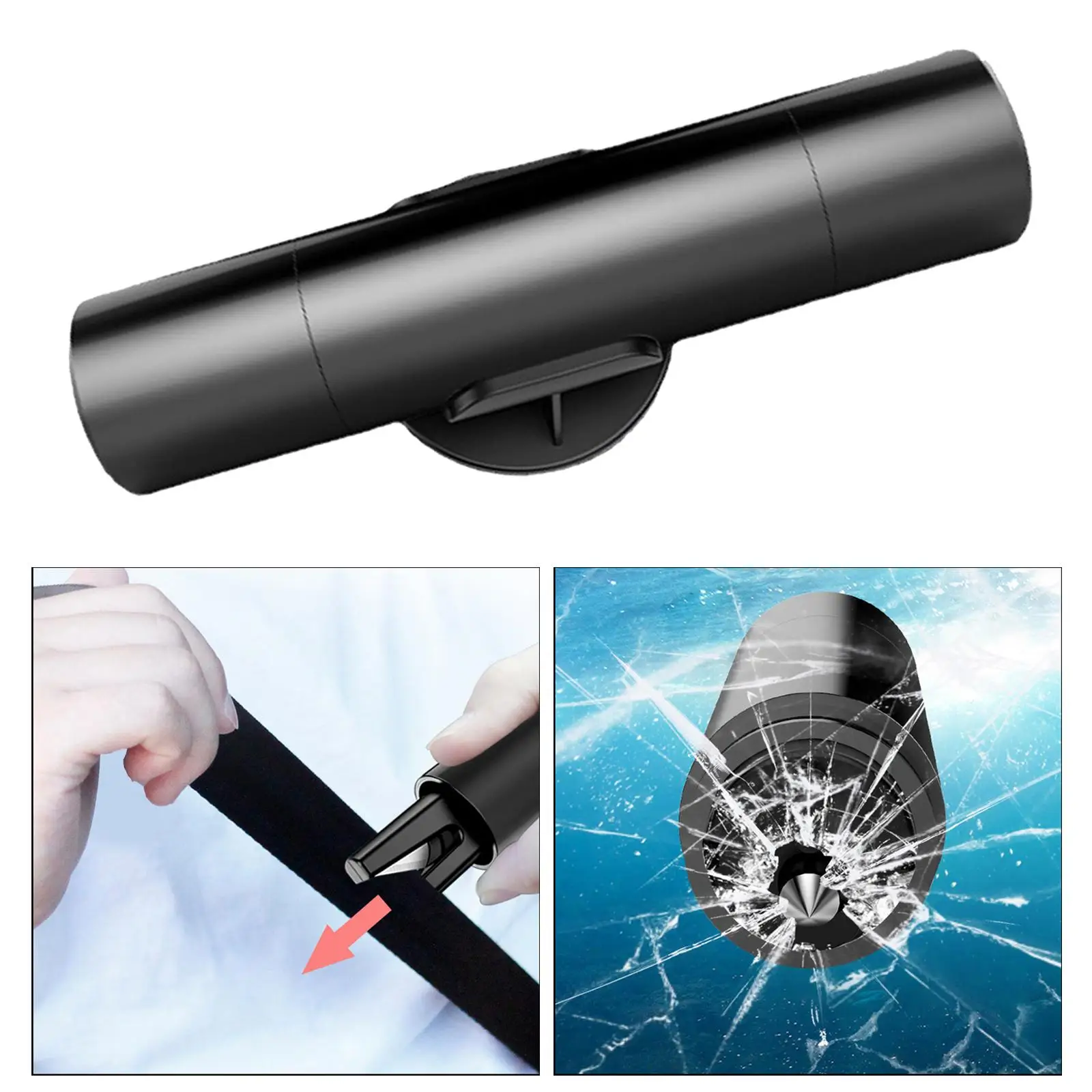 2-In-1 Emergency Safety Window Hammer Seatbelt Cutter Automobile Safety Hammer Car Window Glass Breaker for Escape Tool