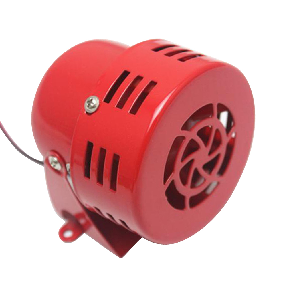 110dB Car Horn Motorcycle Air Siren Metal Horn Auto Air Raid Retro Siren Horn For 12V Car Truck Boat SUV Yacht Trailer RV ATV