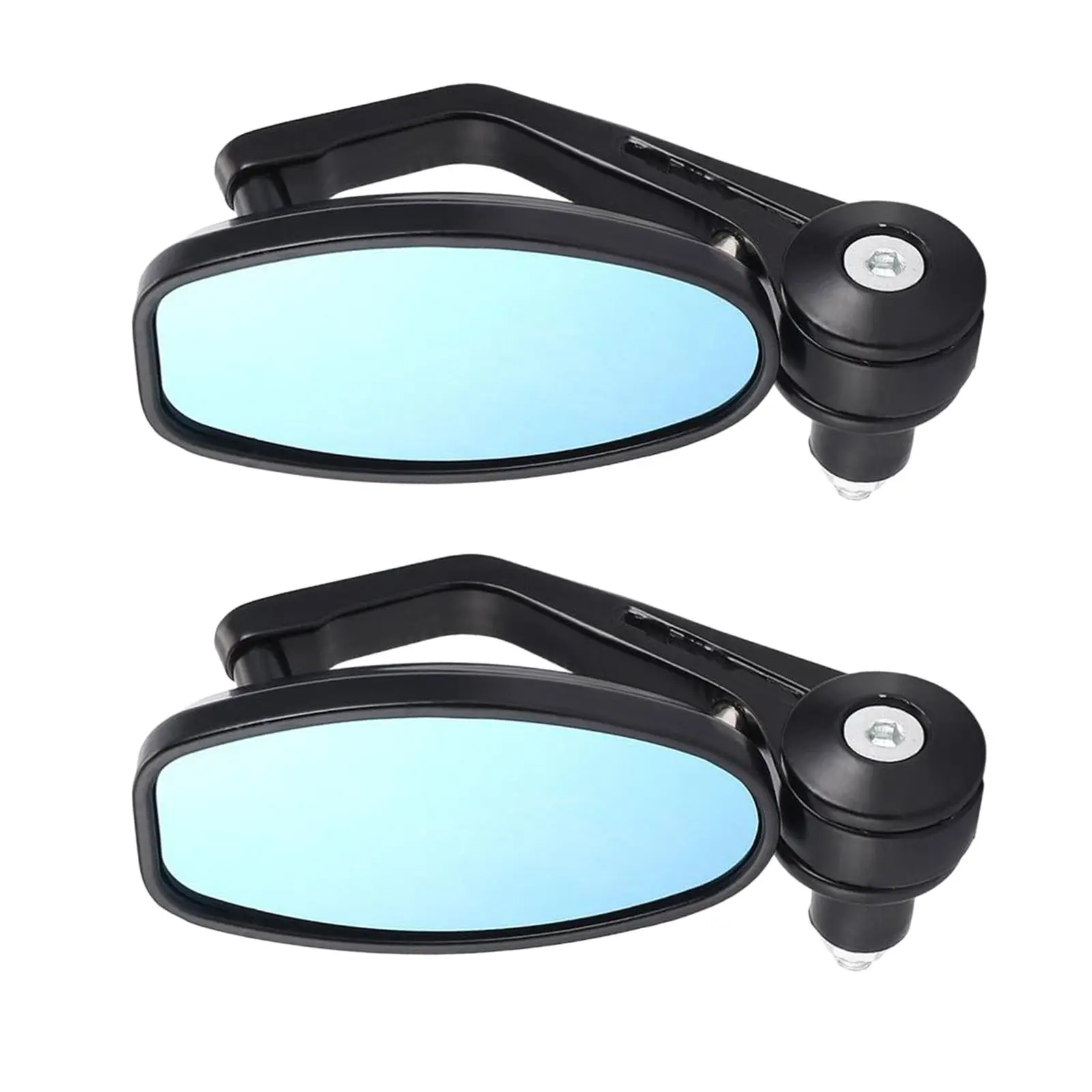 1 Pair Rear View Mirrors Bar End Balck Universal 7/8 Handlebar Side Mirrors Fits Most for Motorbike