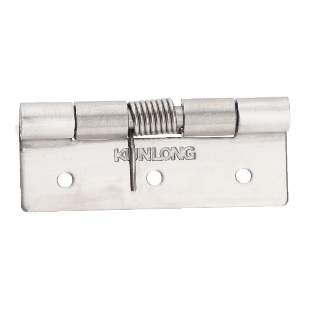 Stainless Steel Heavy Duty Spring Loaded Door Butt Hinge,Automatic Closing/Soft Closer/Adjustable Tension/Support Buffer