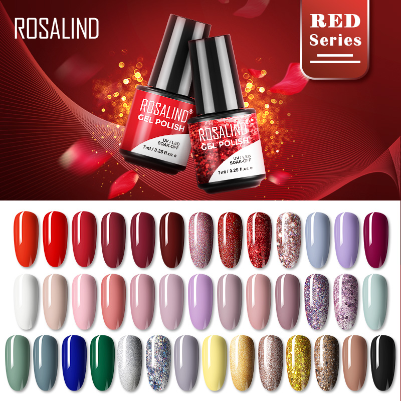 Best of ROSALIND 7ML Nail Polish Gorgeous Color Vernis All For Manicure Nails Art UV LED Soff Off Semi Permanent Gel Nail Varnishes Reviews & Tips