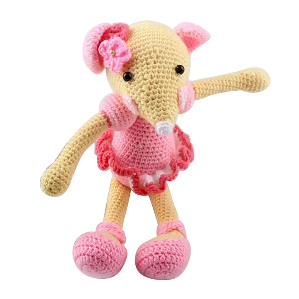 Amigurumi Crochet Kit, Knitting Animal Mouse Doll - DIY Handmade Projects