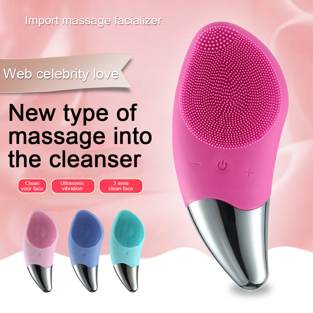 Best of Mini Electric Facial Cleansing Brush Ultrasonic Silicone Face Cleaner Deep Pore Cleaning Skin Massager Face Cleaner Brush Device Reviews & Tips - Image 6