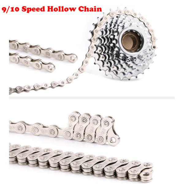 Bike Chain Solid Road Bicycle 9/10S Half Hollow Chains & Chain Link