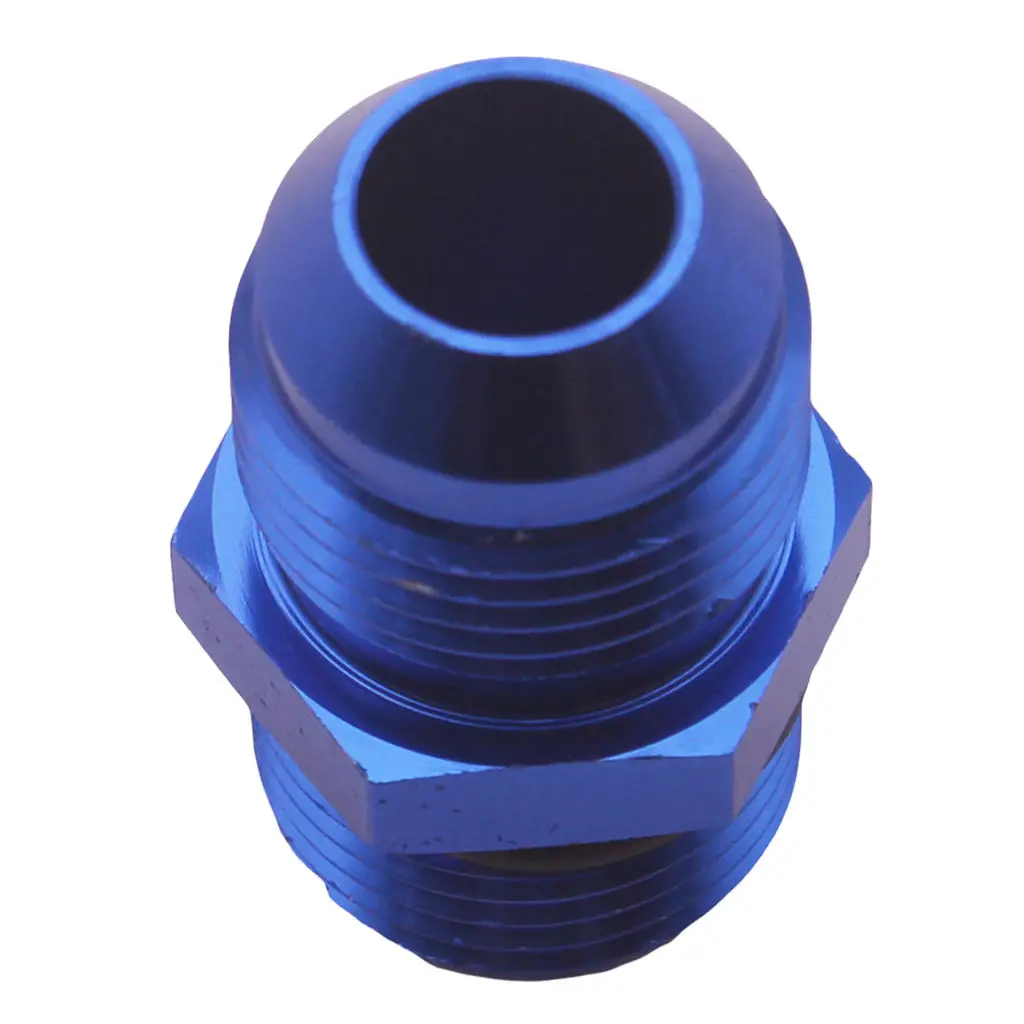 BLUE Aluminum Billet AN10 10 an to 10AN -10an Male Fitting Straight Adapter