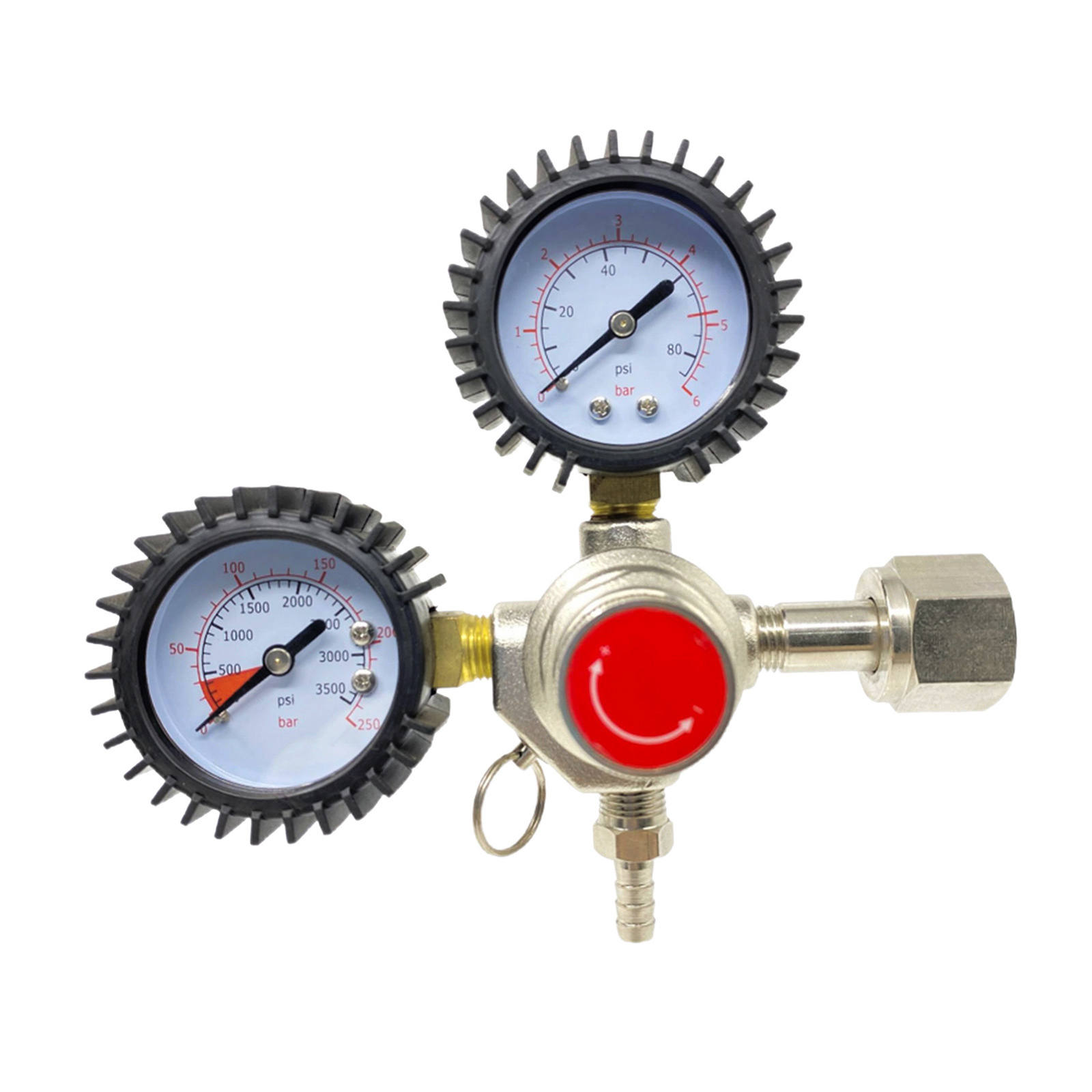 Adjustable Beer Keg CO2 Regulator Safety Pressure Relief Valve 3500 Psi Tank