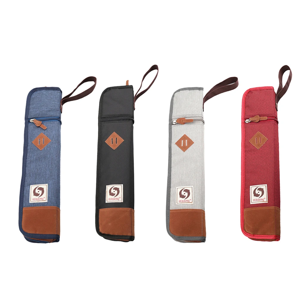 Cotton Padded Drumstick Bag - Soft Carrying Case For Sticks Mallets