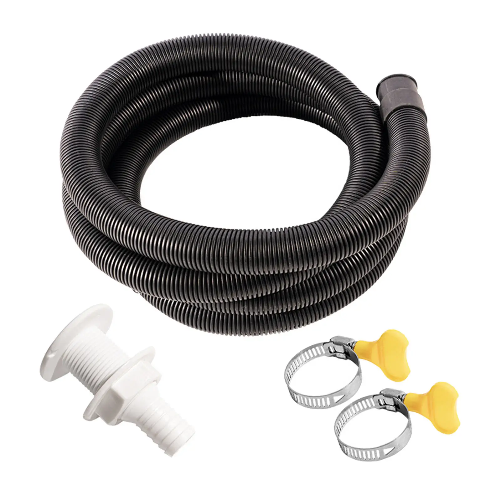 Boats Bilge Pump Hose  6.6 FT with Clamps And Thru-Hull Fitting