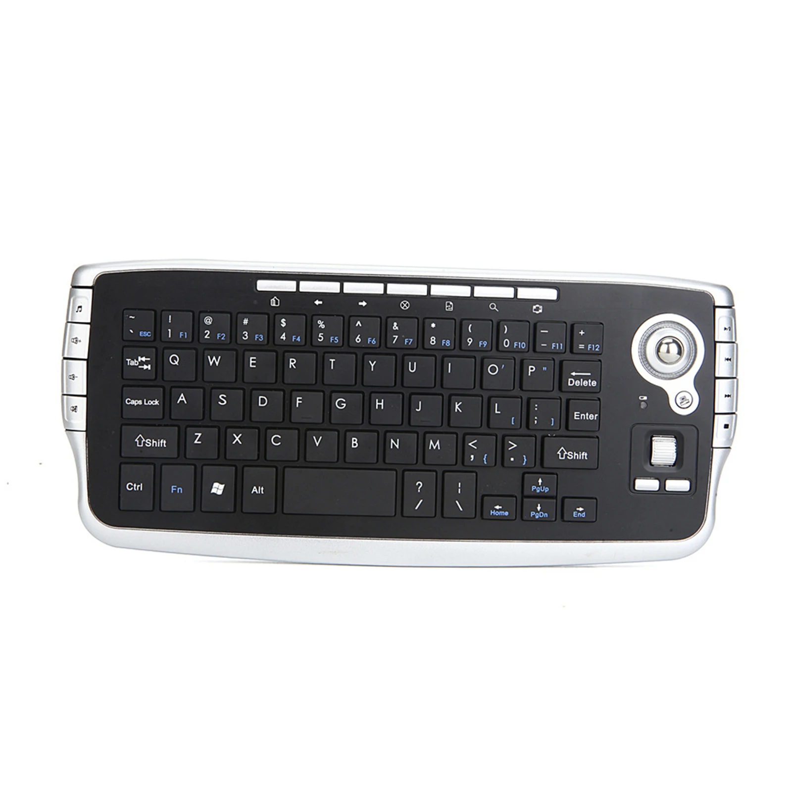 2.4G Wilreless Keyboard Trackball Multi Media Keys Backlit Mini Portable 78Keys for PC Tablet Notebook Computer Laptop