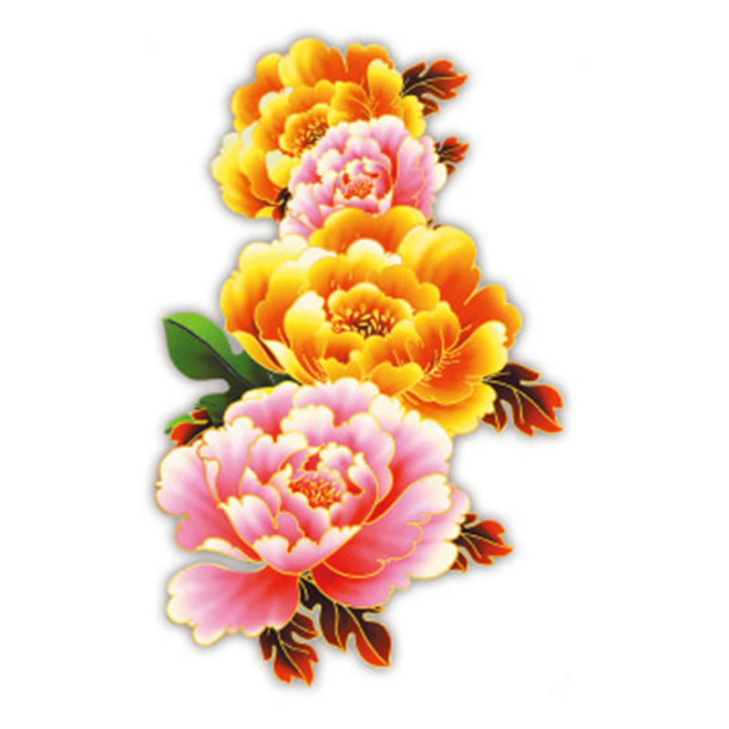 Best of Pink Bloom Rose Water Transfer Fake Tattoo Stickers Women Body Chest Art Temporary Waist Bracelet Flash Tatoos Flower For Girl Reviews & Tips - Image 6