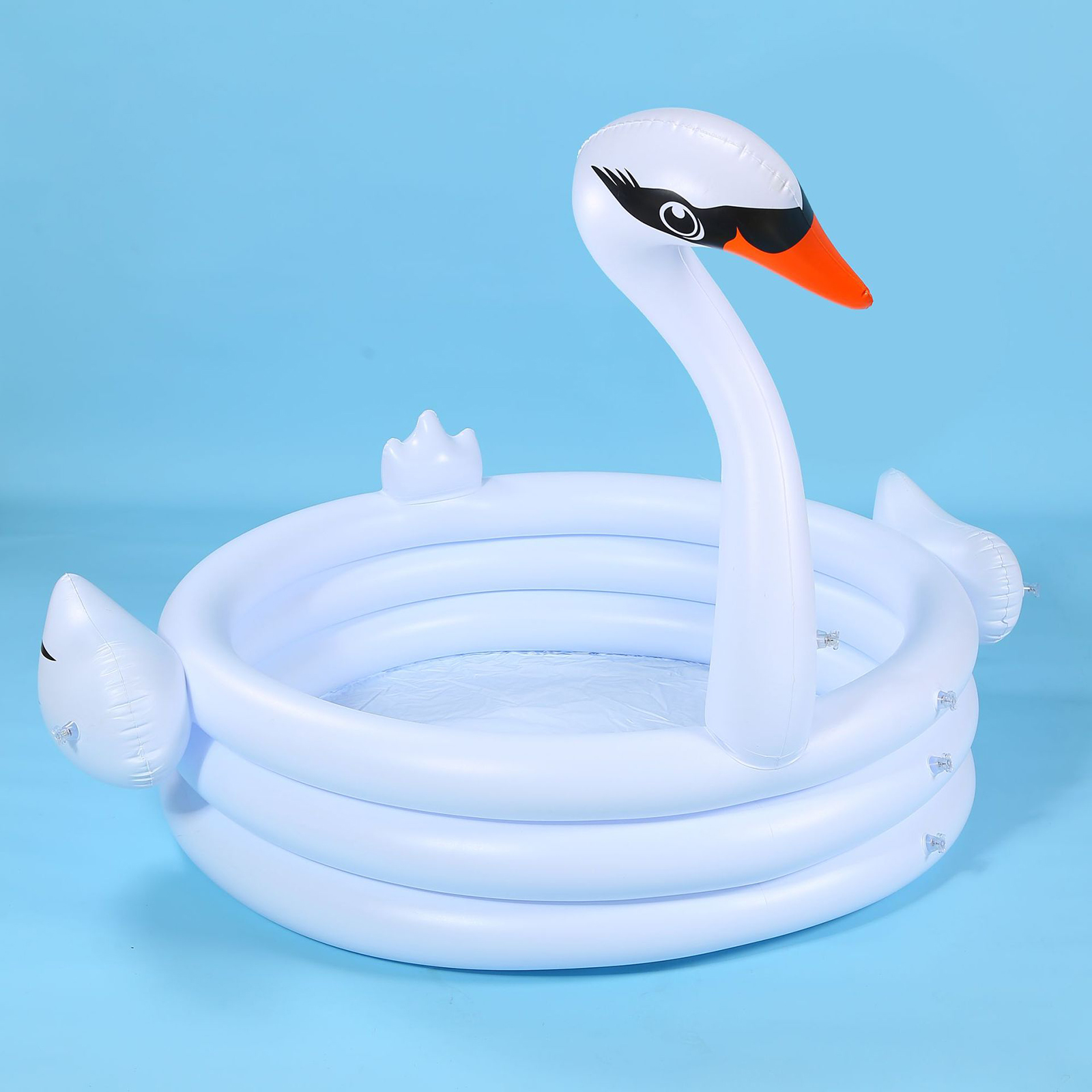 PVC Inflatable Swimming Swan Floats Child Sport Holiday Swim Ring Play Toy