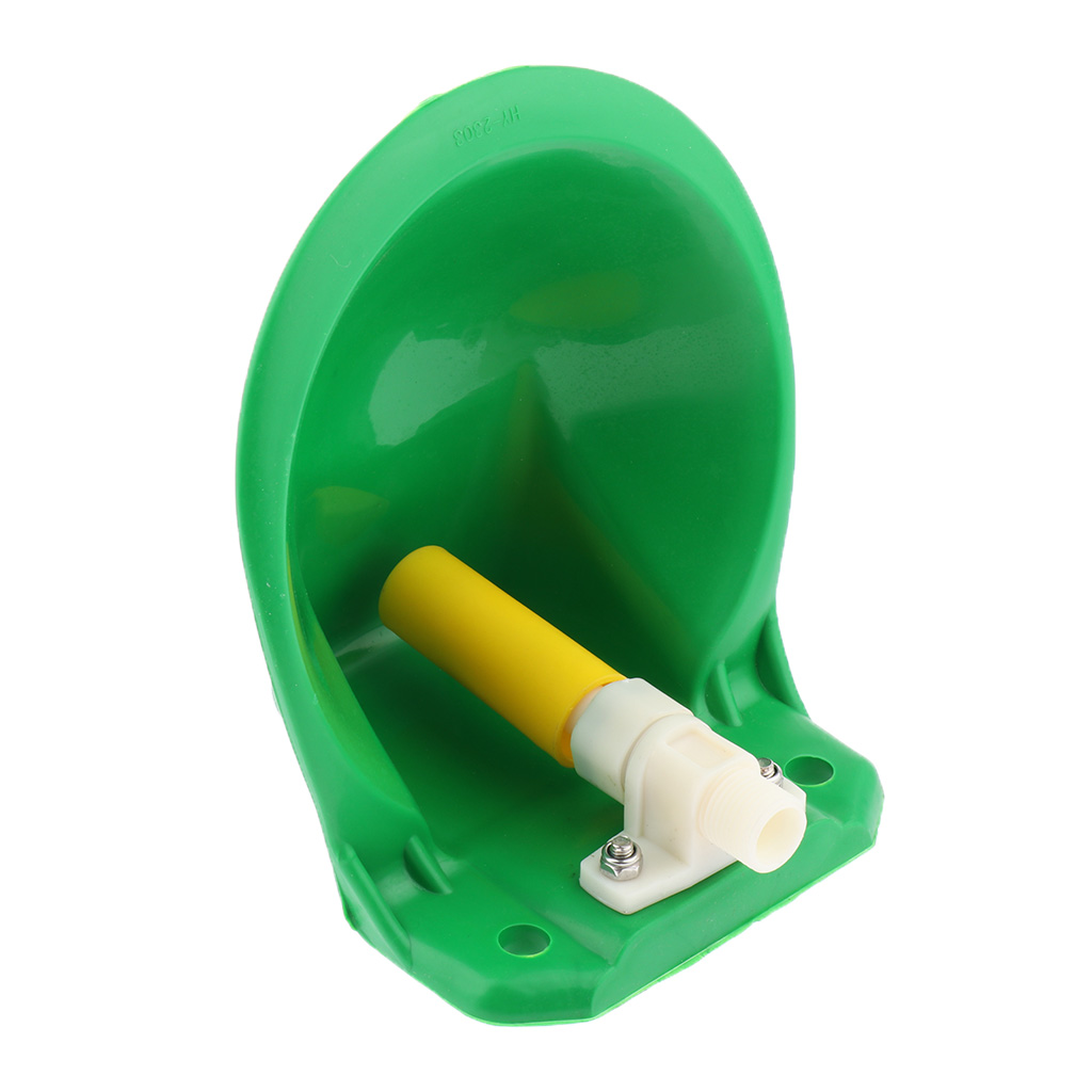 Sheep Automatic Drinking Water Bowl Also for Goats Calves Piglets, Green - Two