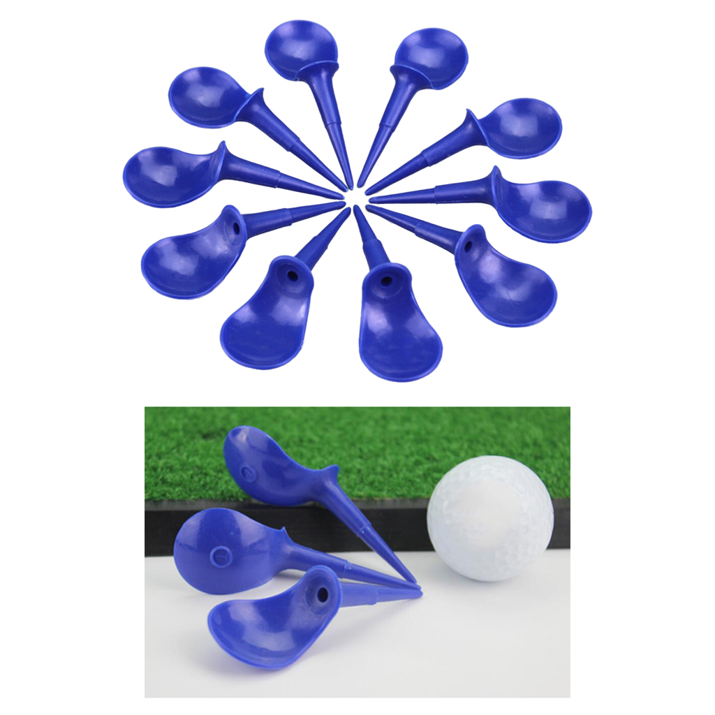 10Pcs Unbreakable Chair Shape Golf Tees 82mm Golfing  Tees Driving Range Training Aids Accessory Replacements