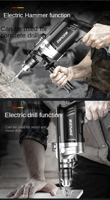 Black & Decker Hammer Drill 710w 13mm S/key + Tool Box + 40 Accessories -  Electric Drill - AliExpress