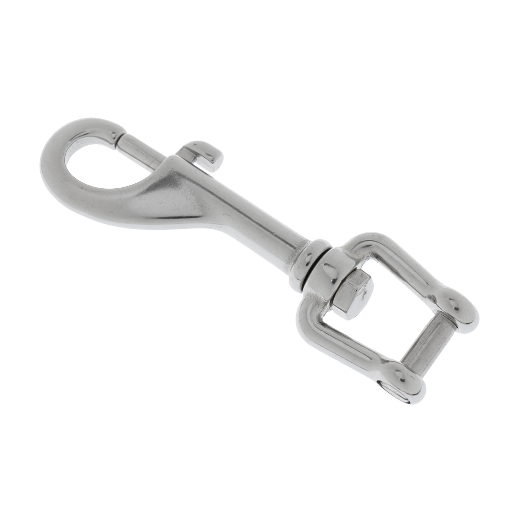 316 Stainless Steel Dive Clip Swivel Eye Shackle Bolt Snap for Scuba Diving Accessories BCD or Harness D-Ring