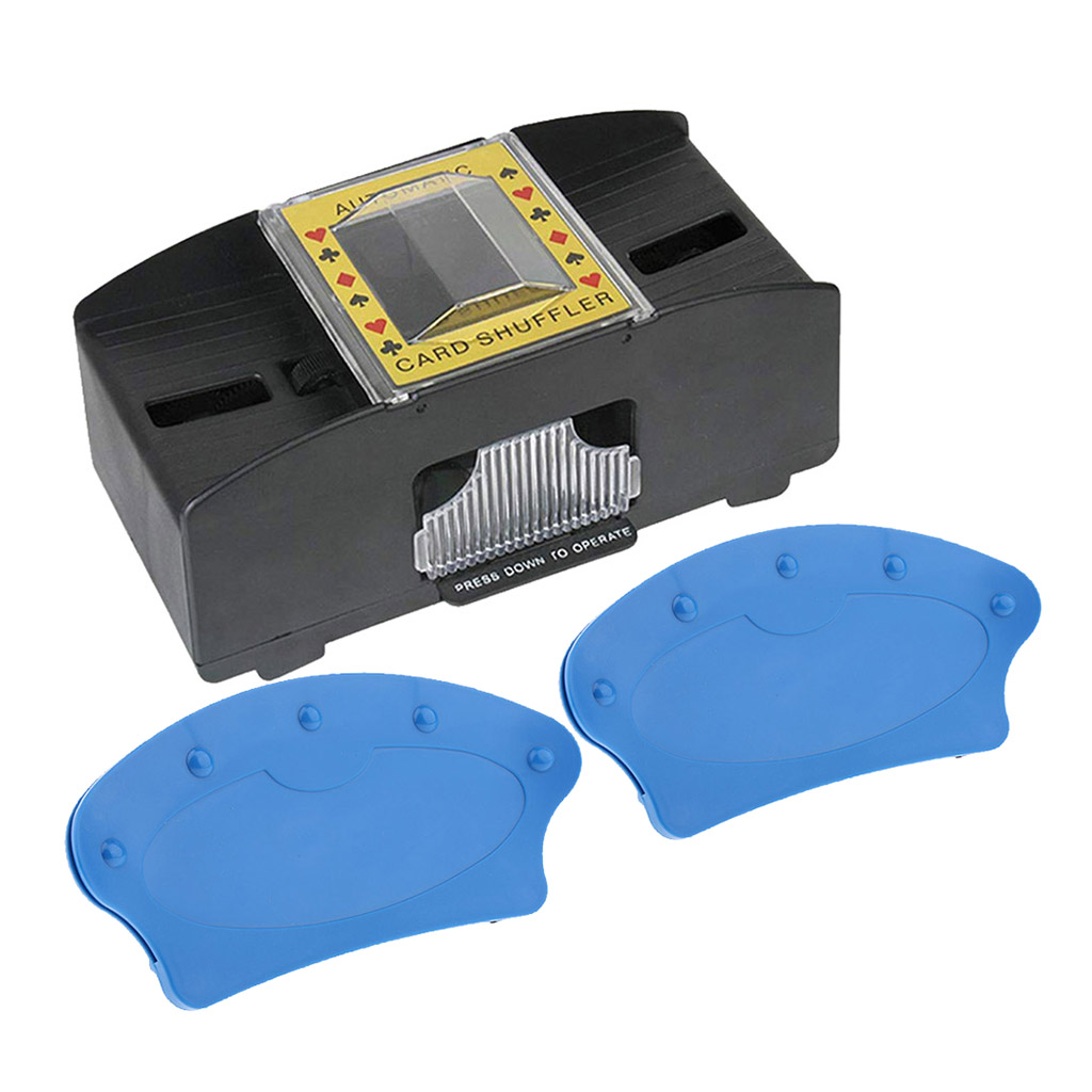 2 Deck Automatic Card Shuffler Tournament Party Poker Shuffling for Elderly
