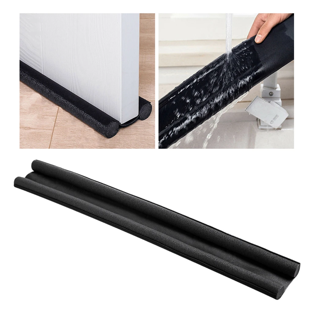 Flexible Door Lower Sealing Strip Wind Dust Threshold Seals Drain Stopper