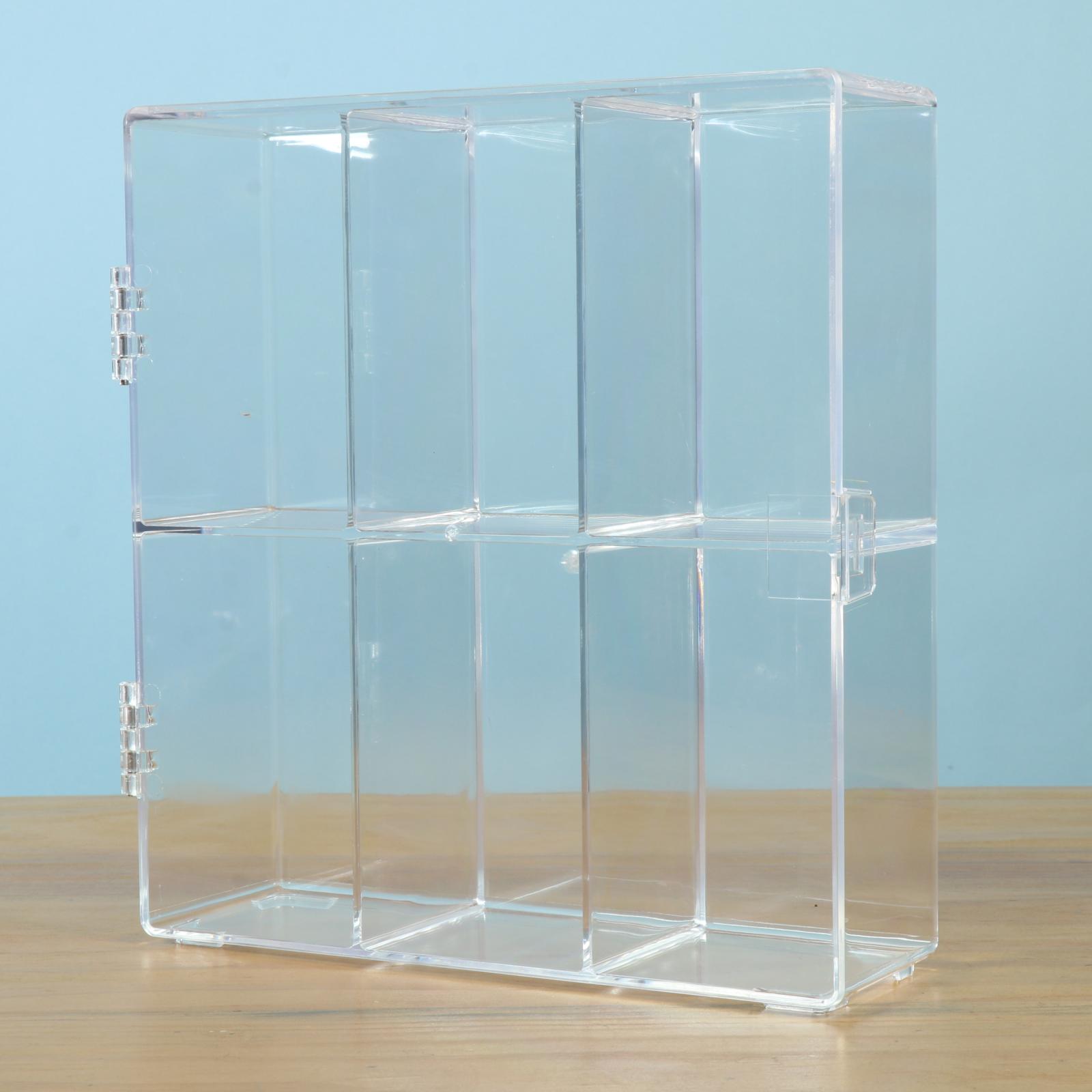 Acrylic Display Rack 6 Shelves Transparent Vertical Case Organizer Holder for Cars Model Home Cosmetic Bedroom Adult
