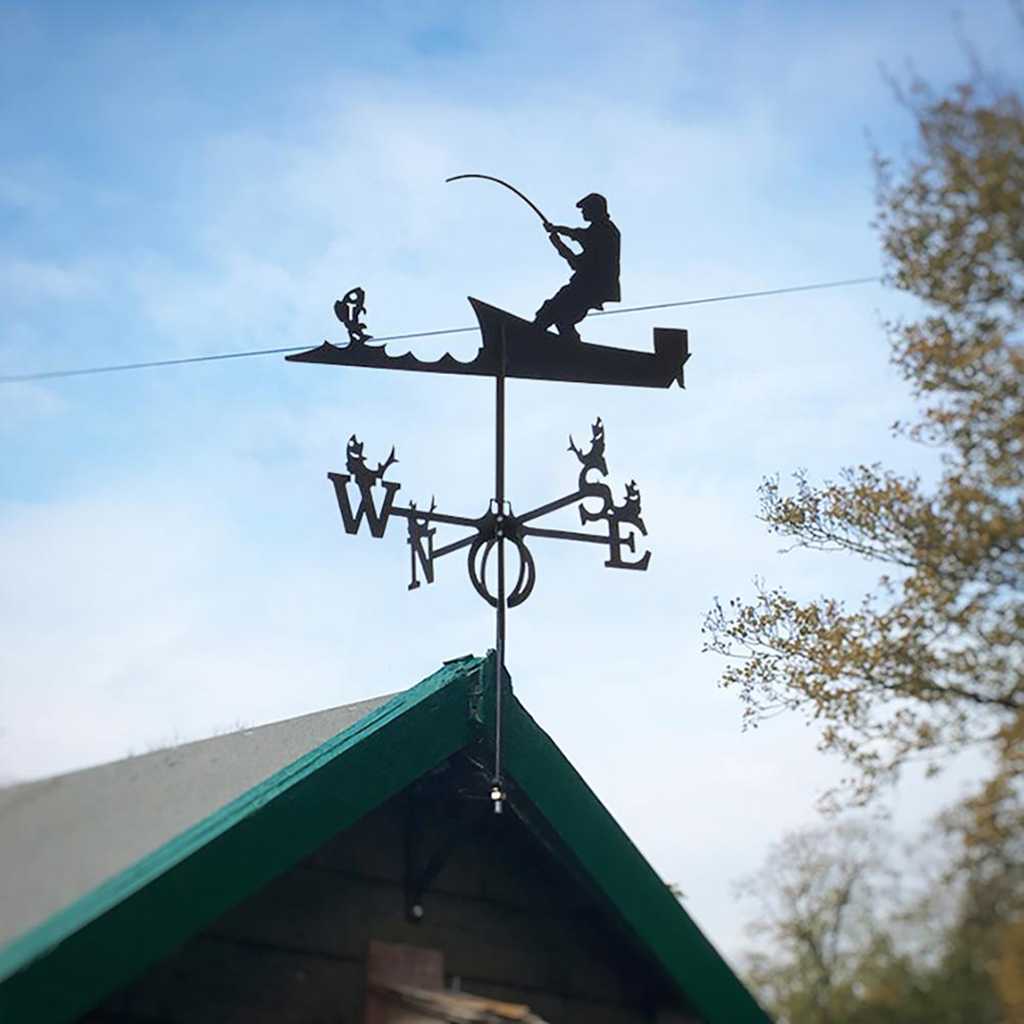20Inch Weathervane with Animal Ornament Garden Stake Weather Vane Professional Measuring Tool Garden Yard Easy to Assemble