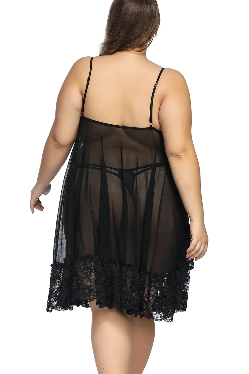 Large Size Sexy Lingerie Nightdress for Women
