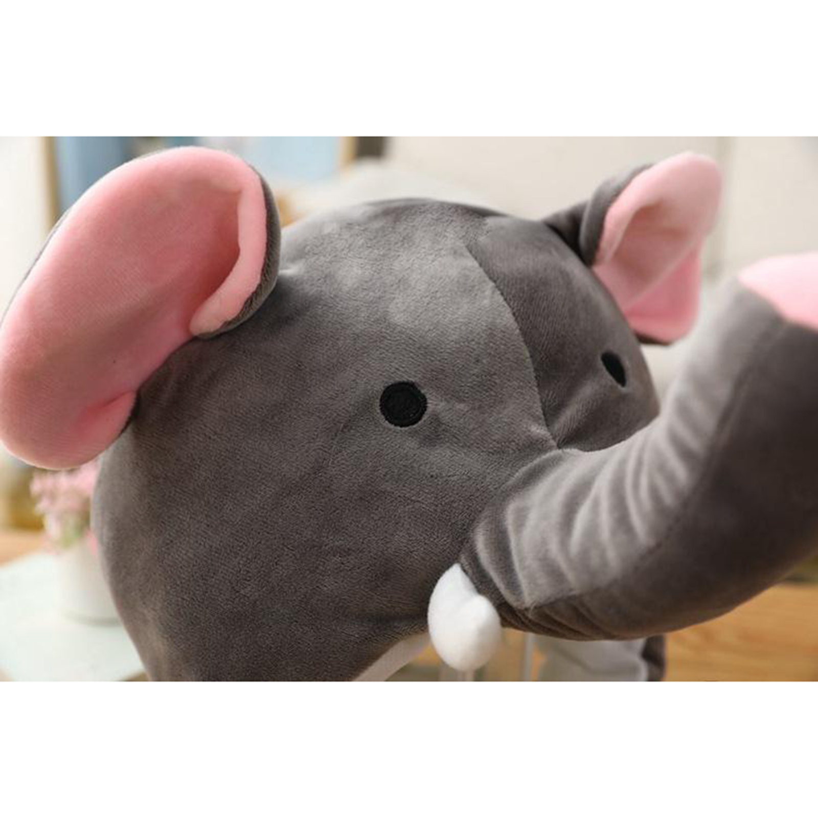 Plush Animal Hat Elephant Critter  Soft Warm Winter Headwear for Stage Performance, Costume, Cosplay Photo Props