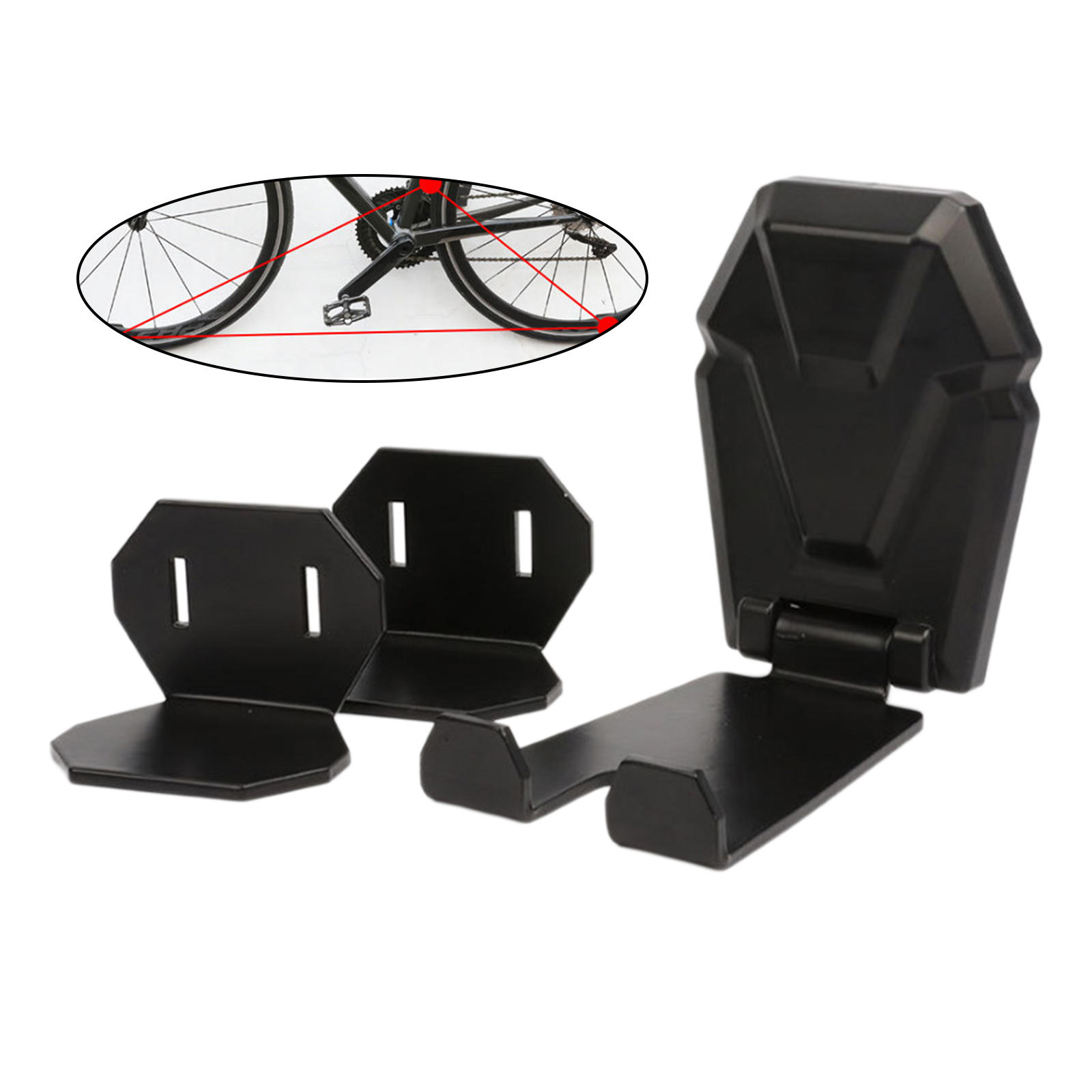  Display Rack Horizontal Aluminum Alloy Bike Storage Hook for Indoor