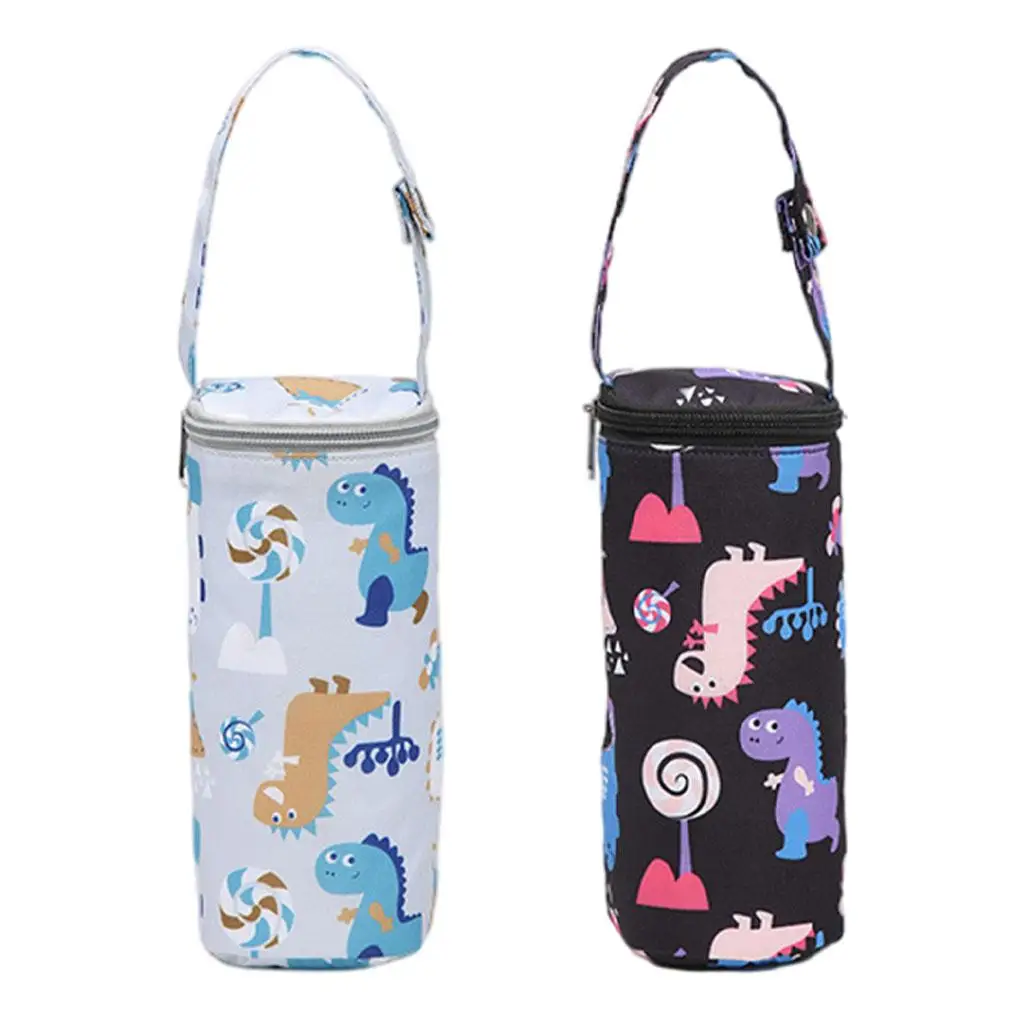 Insulated Water Bottle Bag Stroller Hanging Accessories Breastmilk Warmer Bag for Travel Carrier