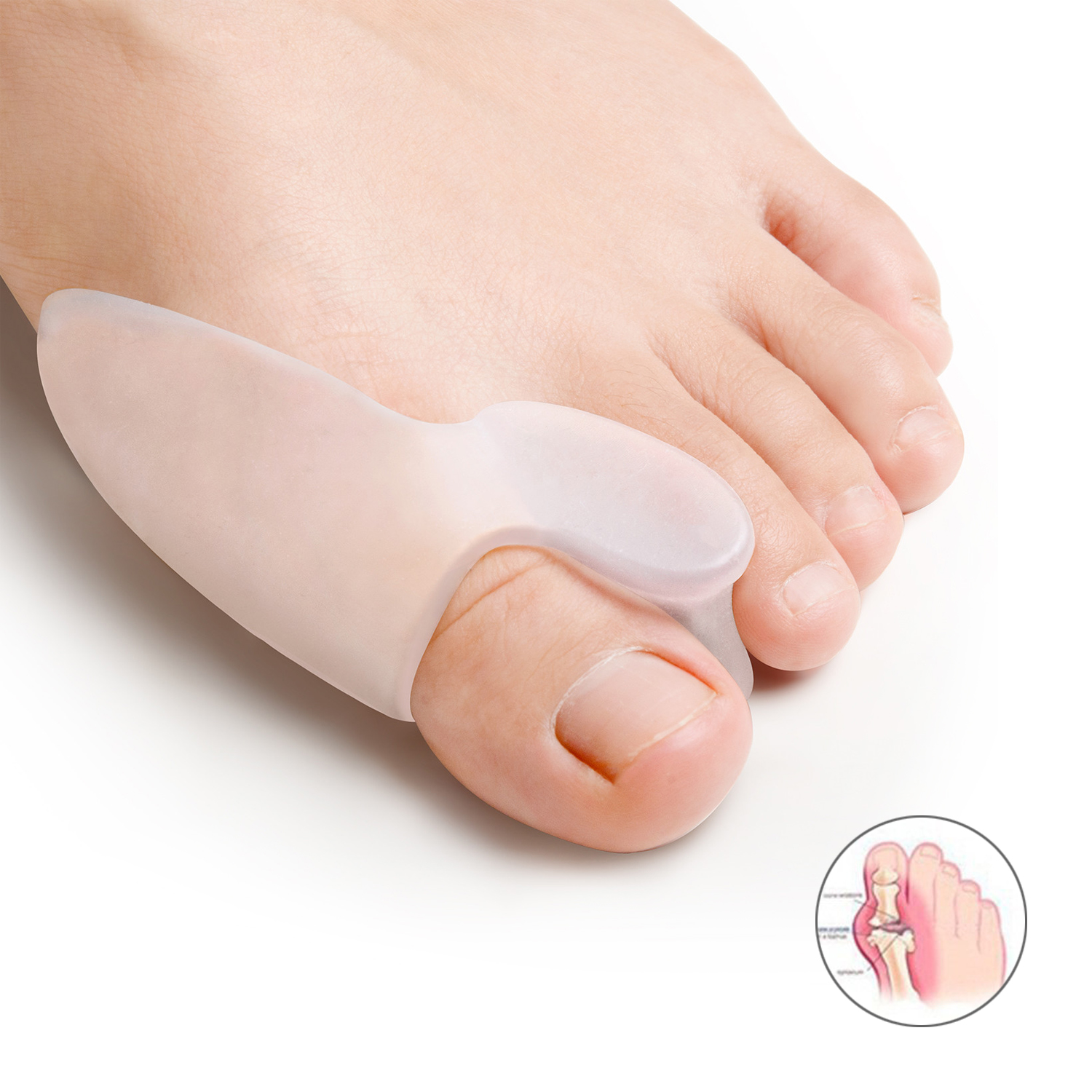 Best of 2pcs Big Toe Separator Spreader Overlapping Foot Pain Relief Corrector Thumb Cushion Concealer Hallux Valgus Silicone Gel Reviews & Tips