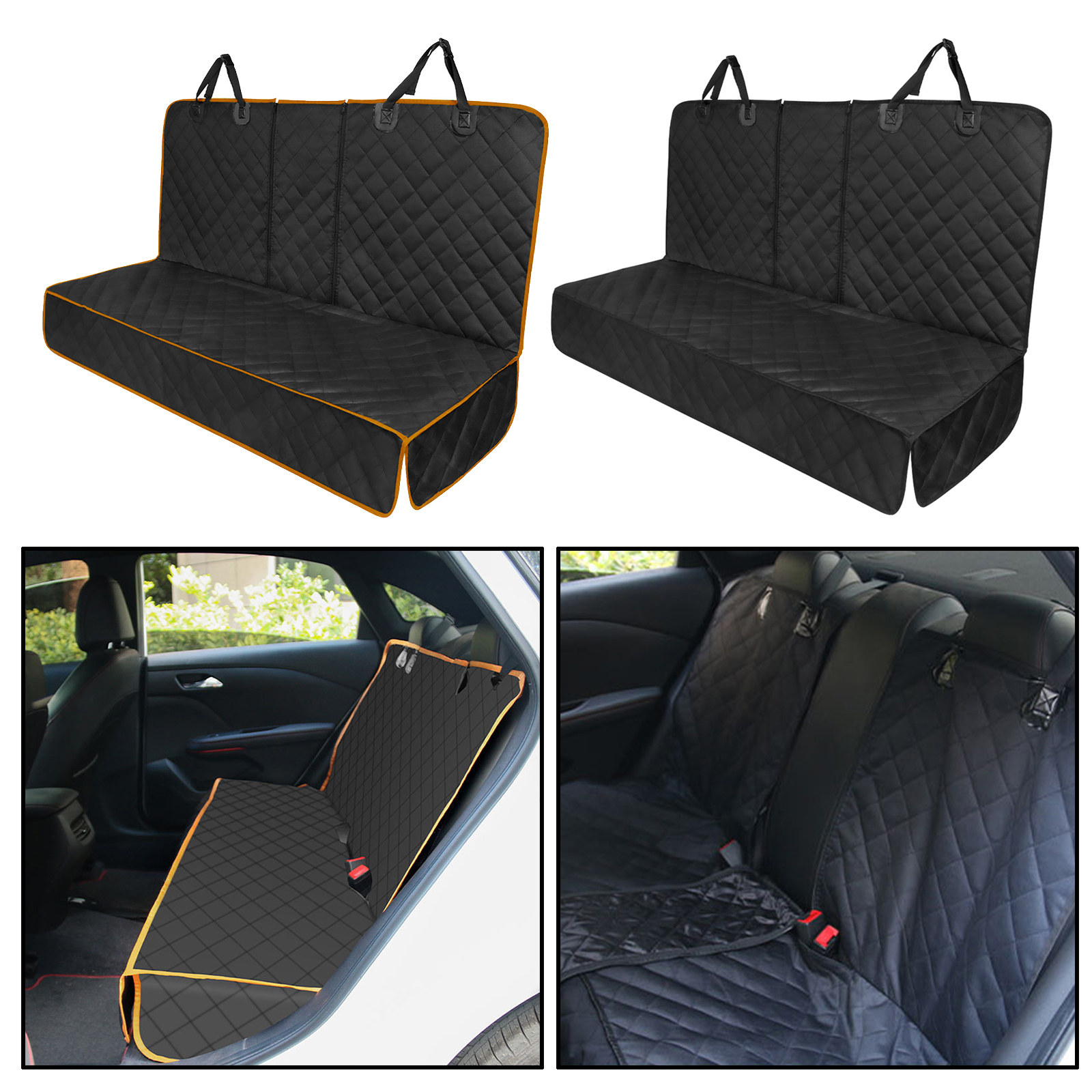 Bench Dogs Back Seat Cover Pet Car Seat Cover Rear Back Mat for Trucks