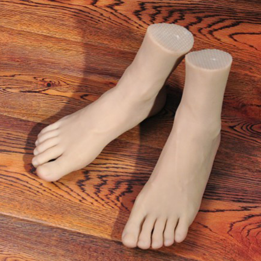 1 Pair Feet Model Male Foot Mannequin for Photography Display Shoes Socks