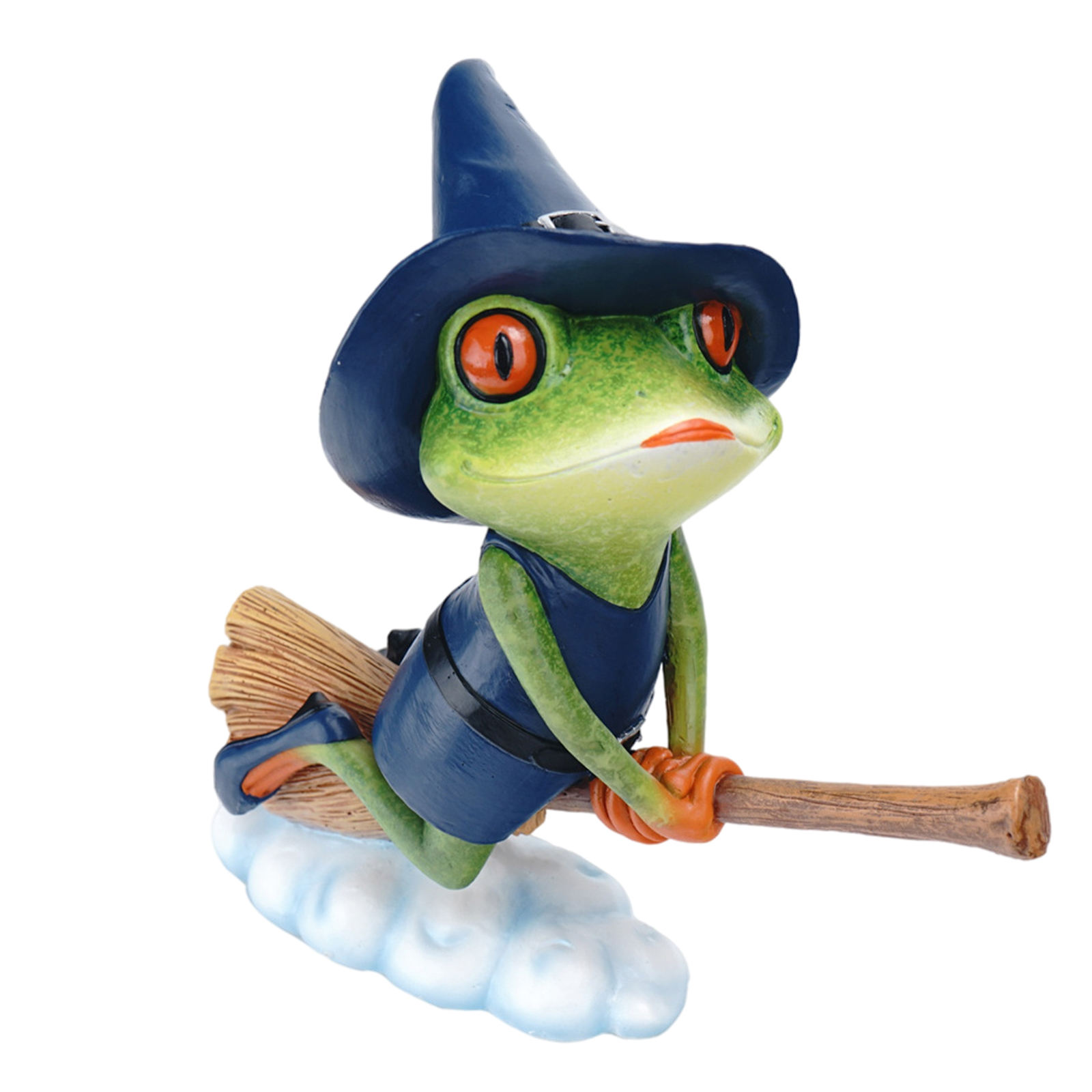 Frog Garden Statue Figurine Miniature Micro Landscape 6 inch Tall Art Fairy Garden Animal for Home Holiday Lawn Outdoor Yard