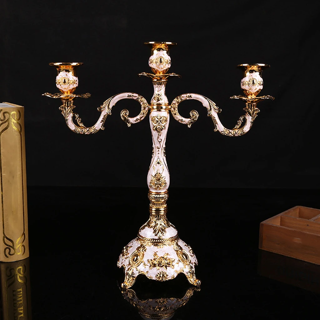 European Style Candlestick Party Wedding Candle Holder Dining Table Buffet Centerpiece Church Romantic Candelabrum Candelabra