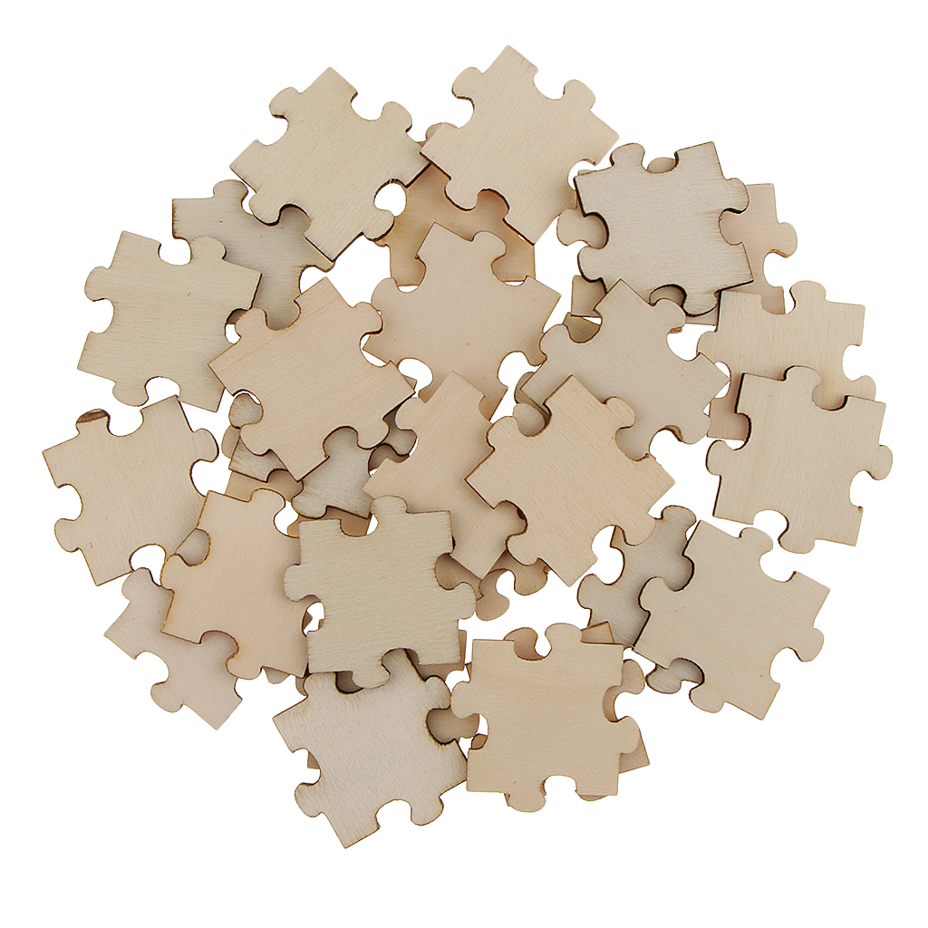 Prettyia   Jigsaw   Puzzle   Pieces      Cut   MDF   Wooden   Embellishment