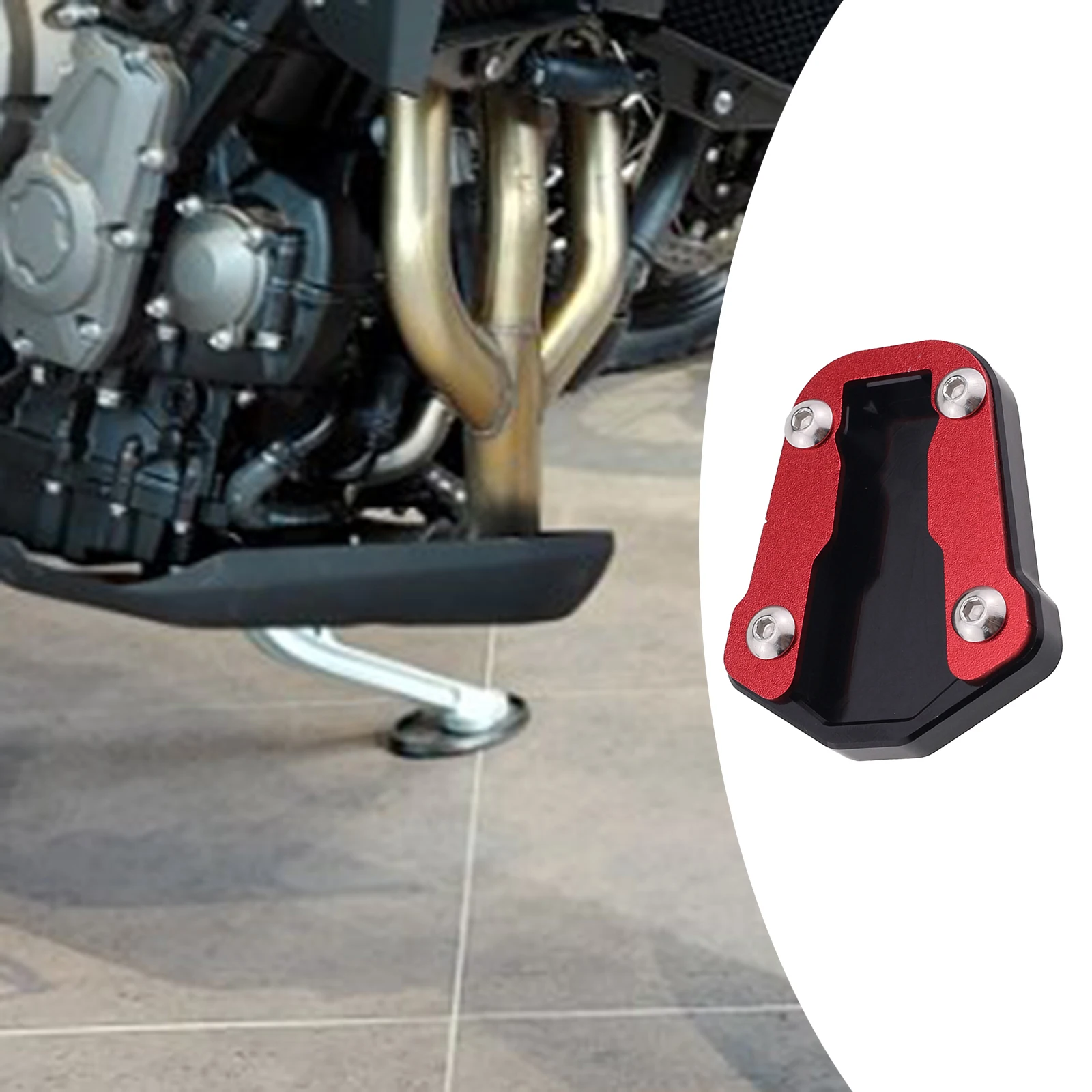 1Pcs CNC Aluminum Motorcycle Kickstand Side Stand Mount Extension Pad for HONDA CRF300L CRF300 Rally 2021-2022