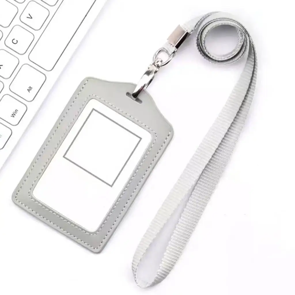 Office ID Card Holder with Neck Strap Waterproof, Dust-proof Card Protection Card Holder Name Badge ID Card Holder for Office 