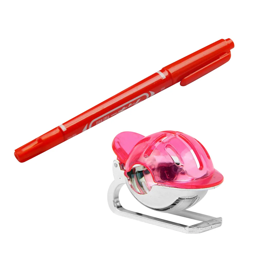 MagiDeal Golf Ball Liner Marker Line Drawing Alignment Tool with Pen Pink