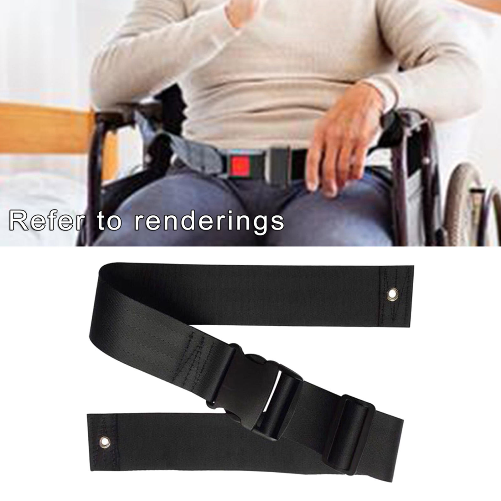 Wheelchair Seat Belt Medical Wheelchair Safety Sturdy Harness Straps With Easy Release Buckle For Patient Elderly