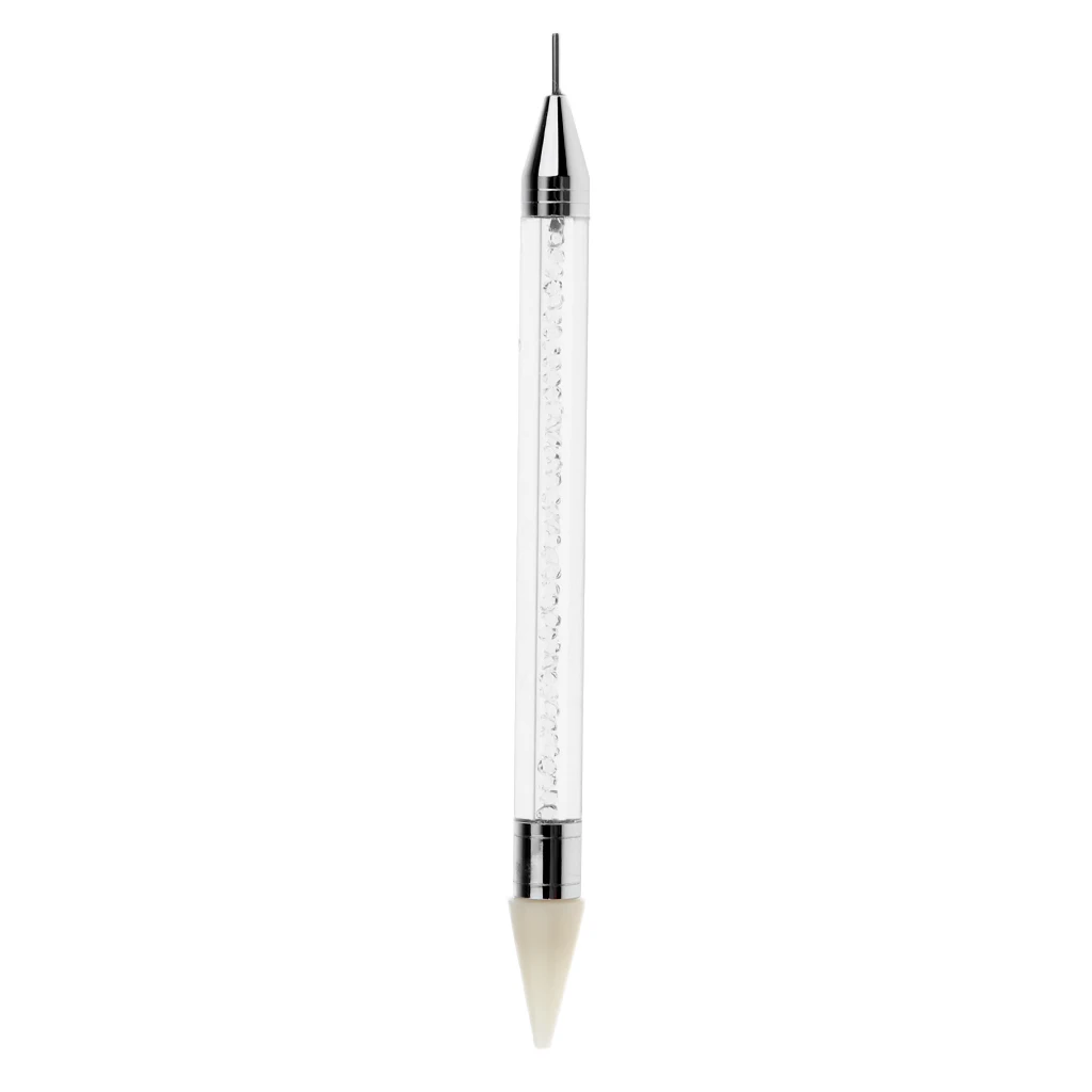 Nail Art Rhinestone Dotting Pen Double-headed Nail Adhesive Wax Pencil Beads