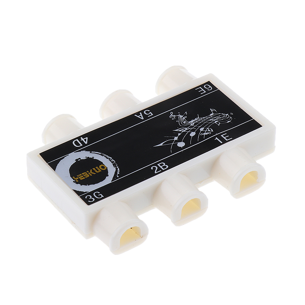 Guitar Pitch Pipe Pipe Pipe Tuner 6 Tone (E, A, D, G, B, E) Plastic 4.5 X 5.2 Cm