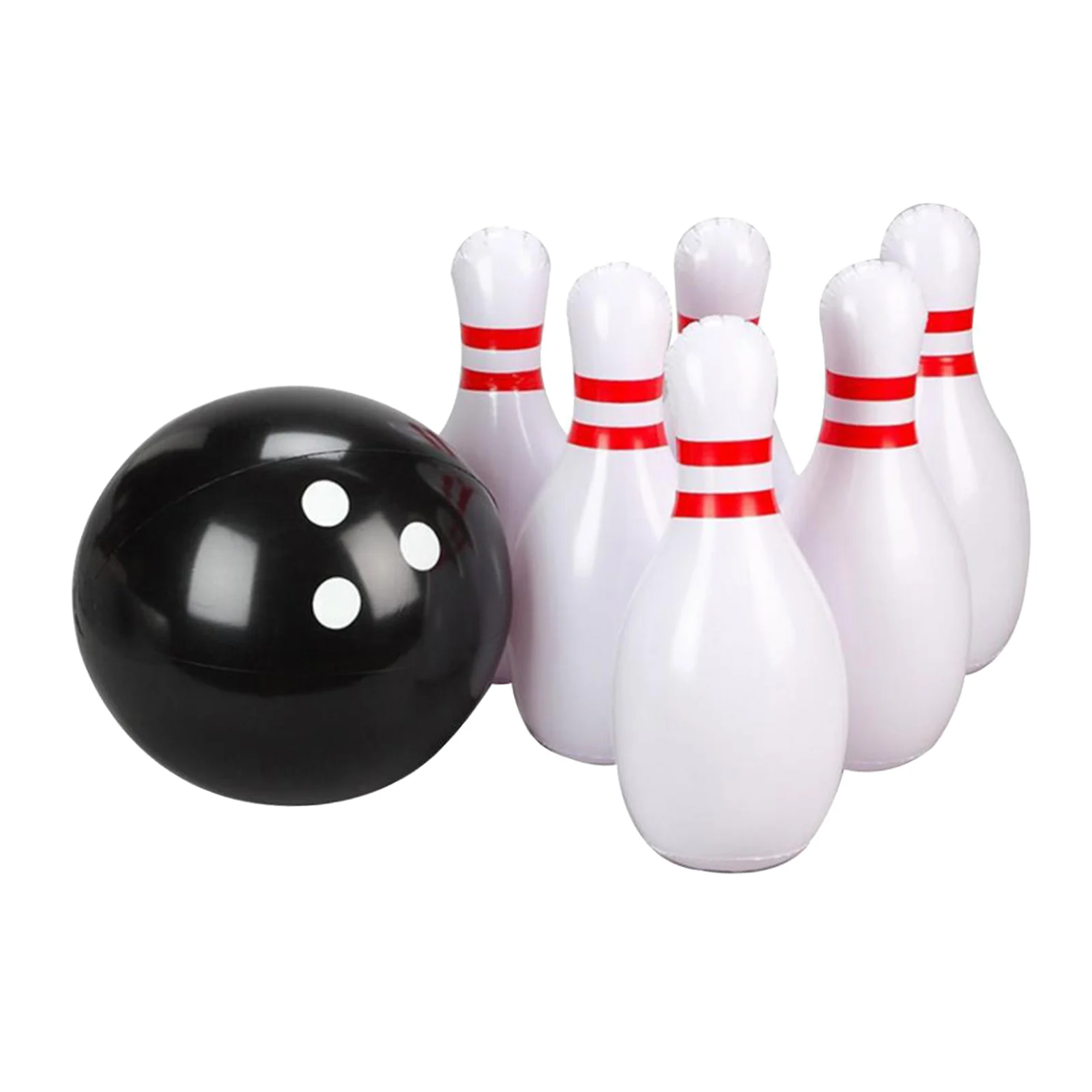 Inflatable Bowling Set (60x40CM) for Children - 6 Pin Bowling Set for Kids Indoor and Garden Toys Best Game for Family Together