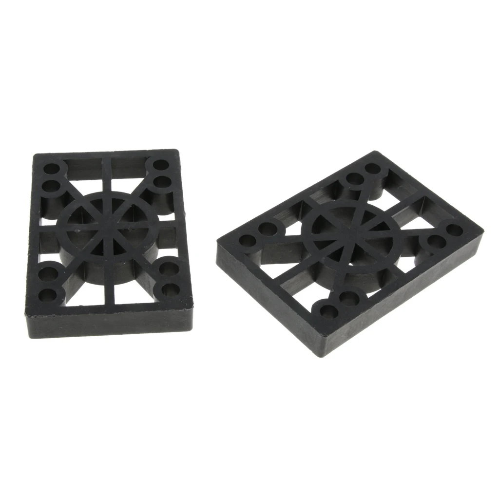 2Pcs Hard Plastic Skateboard Risers Hard Plastic Longboard Shock Pads