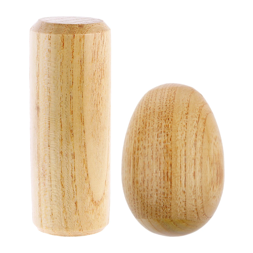 Round Wooden Sand Maraca Shaker with Sand Egg Baby Musical Instrument Percussions