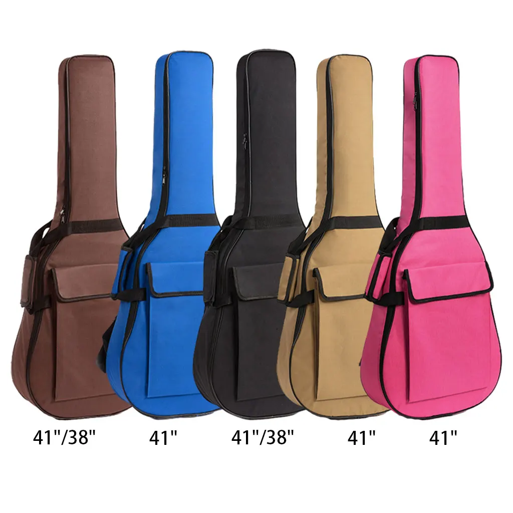 Classical Electric Acoustic Guitar Bag Ripstop Waterproof Soft Storage Travel Adjustable Double Shoulder Strap