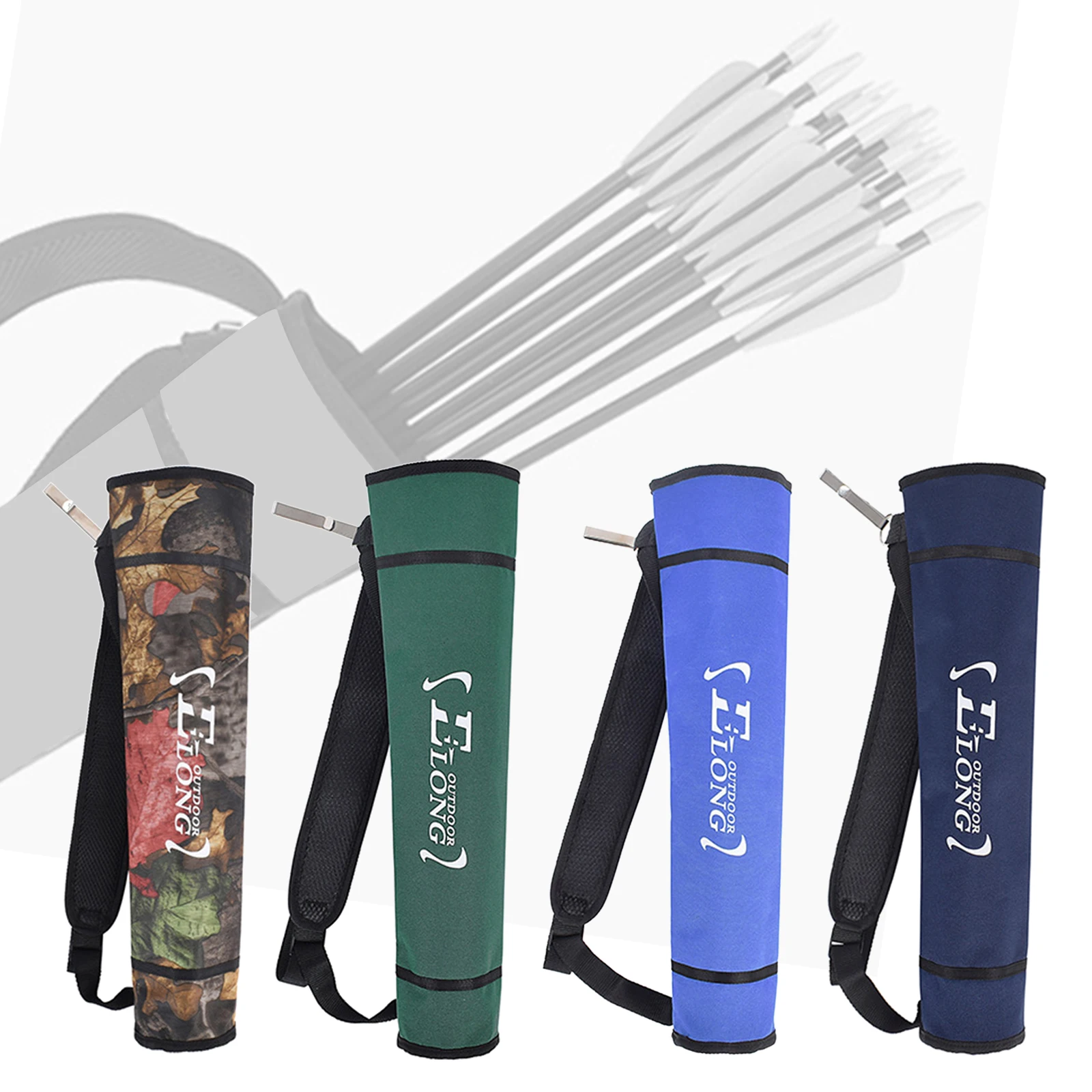 Portable Archery Arrow Quiver Bow Holder Case with Belt Adjustable Hip Waist Carrier Bag Storage Pocket Hunting Accessories