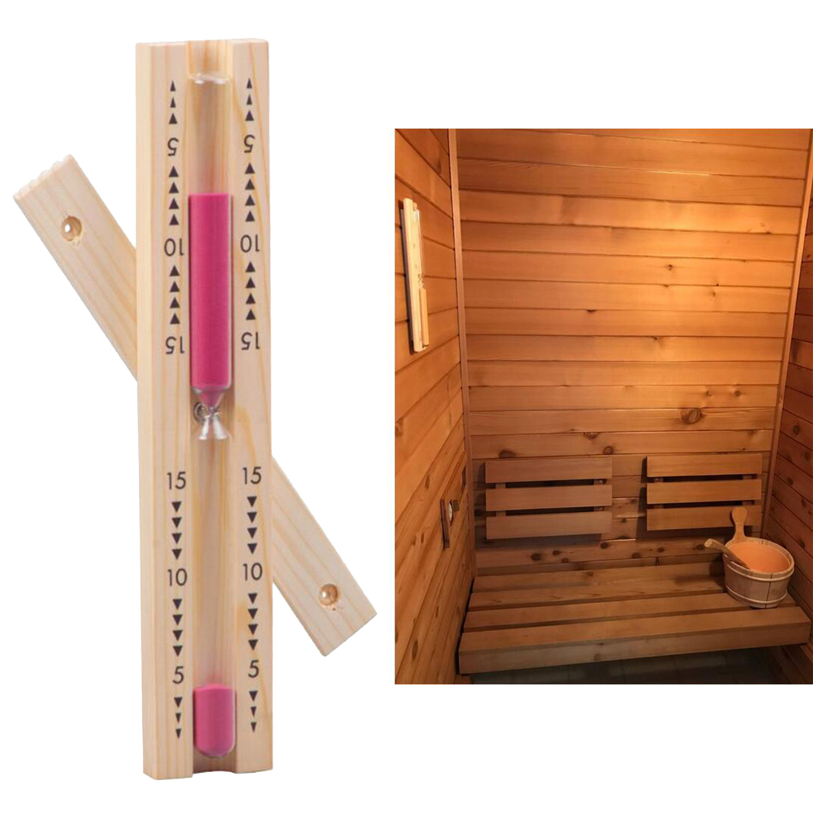Professional Sauna Sand Timer 15 minutes  Sand Clock for Spa Kitchen