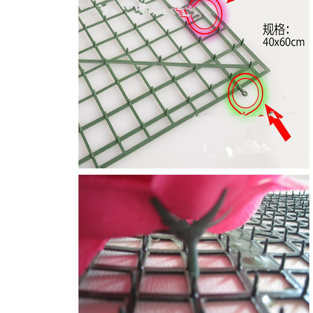 Fake Flower Wall Plastic Panels for DIY Decor Home TV Background 22x22cm