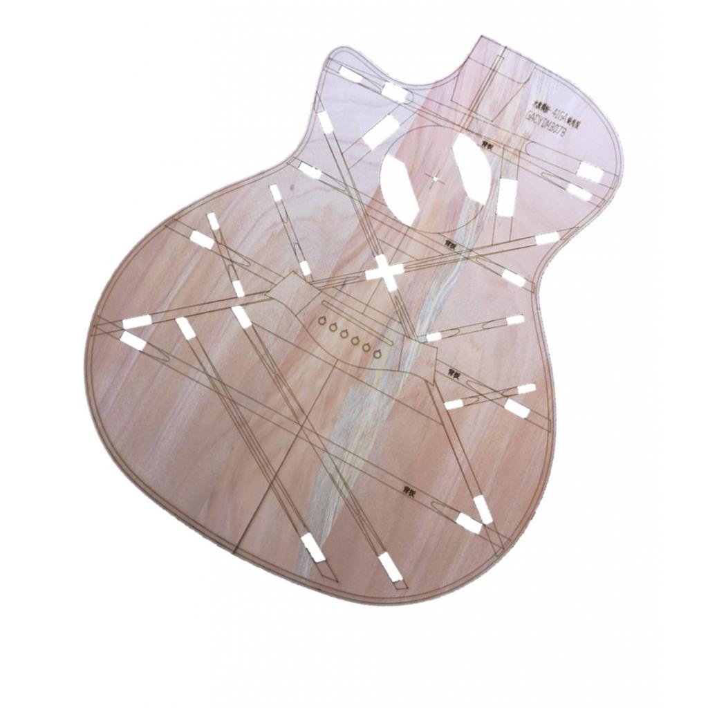 DIY Acoustic Guitar Body Layout Template Premium GA Guitar Building Templates