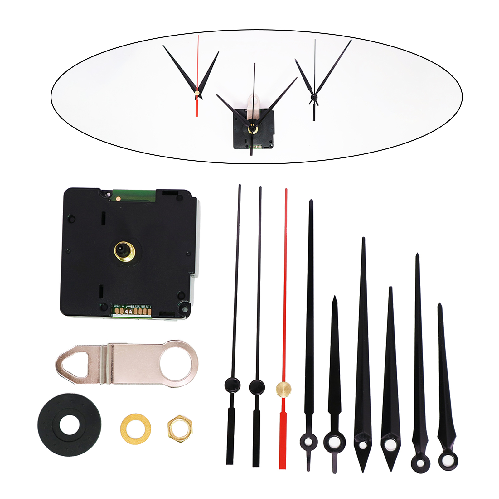 Radio Controlled Pendulum Clock Movement Mechanism DIY Clock Mechanism Parts